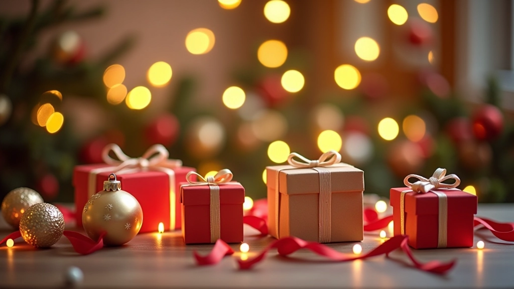 Decoraciones navideñas y regalos de Navidad