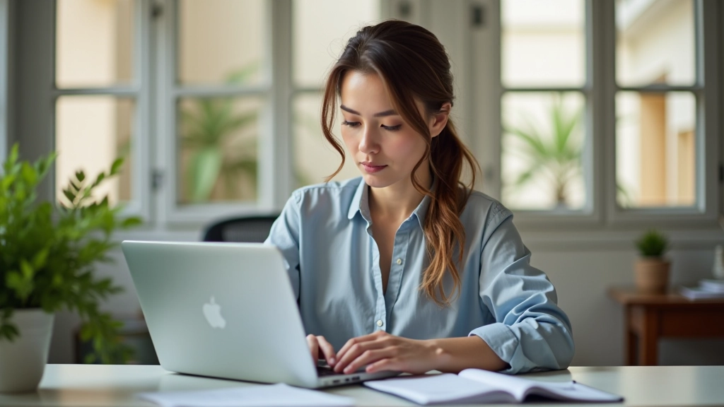 Persona revisando planificación financiera en computadora portátil con gráficos de gastos